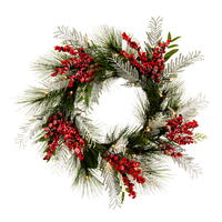 Vickerman Frosted Red Wreaths