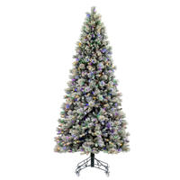 Vickerman Artificial Flocked Jackson Pine Christmas Tree
