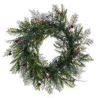 Vickerman 26" Mixed Cedar Pine Wreath 