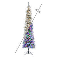 Vickerman Artificial Flocked Crest Pencil Tree