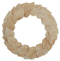 Vickerman 24" Natural Botanicals Palm Spear Wreath