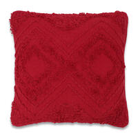 Vickerman Red Diamond Cotton Pillow