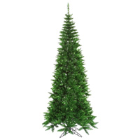 Vickerman Green Tinsel Fir Slim Artificial Christmas Tree