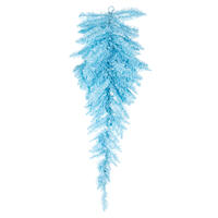 Vickerman Sky Blue Fir Artificial Christmas Teardrop