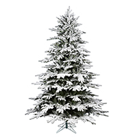 Vickerman Flocked Kamas Fraiser Fir Artificial Christmas Tree