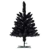 Vickerman Artifical Flocked Black Fir Christmas Tree