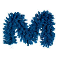 Vickerman Artifical Flocked Turquoise Garland