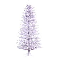 Vickerman Artifical Flocked Slim Pistol Pine Christmas Tree