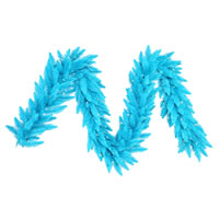 Vickerman Sky Blue Artificial Christmas Garland