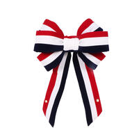 Vickerman Red-White-Blue Velvet Bow, Limited UV