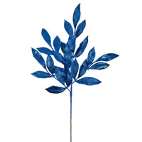 22" Blue Glit BayLeaf Spray 12/Bg