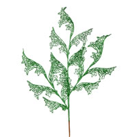 Vickerman 27" Glitter Coral Bells Leaf Lace Aritificial Christmas Spray
