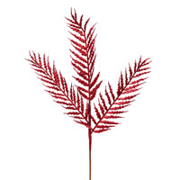 Vickerman 21" Glitter Feather Fern Aritificial Christmas Spray