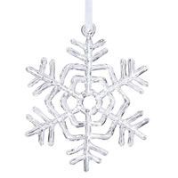 Vickerman Clear Acrylic Snowflake Ornament