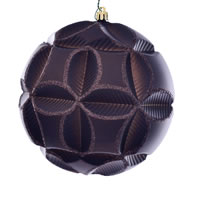 Vickerman 6" Matte Clover Ball Ornament