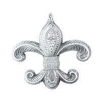Vickerman 7.3" Antique Fleur-de-lis Christmas Ornament