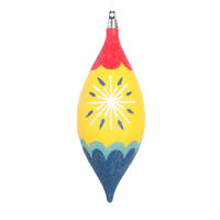 Vickerman Yellow Hand-Painted Ornament