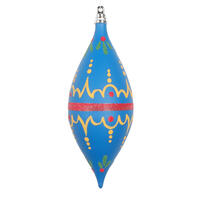 Vickerman Blue Hand-Painted Ornament