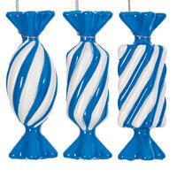 Vickerman 4" Swirl Enamel Candy Assorted Ornaments