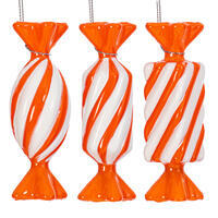 Vickerman 4" Swirl Enamel Candy Assorted Ornaments