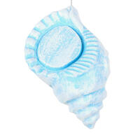 10" Conch Shell Glitter Ornament
