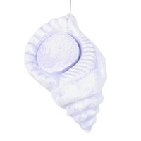 10" Conch Shell Glitter Ornament