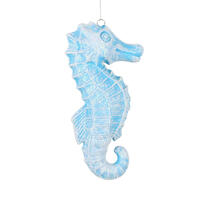 6.5" Seahorse Glitter Ornament 2/Bag