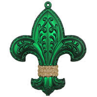 Vickerman 6" Matte Fleur De Lis Ornament 3/Bag