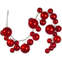 6' Red Candy Ball Branch Garland
