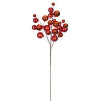 Vickerman 30" Matte Shiny Ball Ornament Spray 1-2"