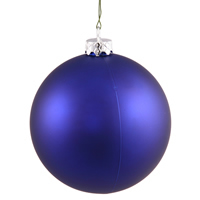 4" Cobalt Blue Matte Ball UV Drill 6/Bg