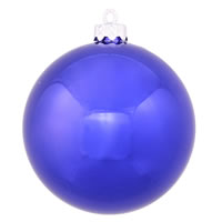 3" Cobalt Shiny Ball UV Drilled 12/Bag
