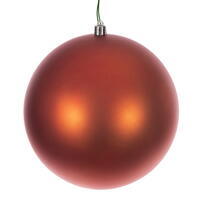 Vickerman Burnished Orange Ball Ornament