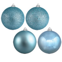 Vickerman Baby Blue Candy Ball Ornament
