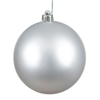 3" Silver Matte Ball UV Drilled 12/Bag
