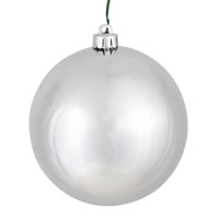 2.75" Silver Shiny Ball UV Drilled 12/Bg
