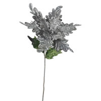Vickerman 31", 15" Flower Velvet Poinsettia Aritificial Christmas Pick