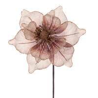17" Jute Mesh Magnolia Stem 5/bag