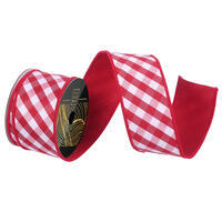 10yd Diagonal Buffalo Plaid Ribbon