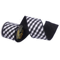 10yd Diagonal Buffalo Plaid Ribbon