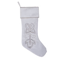 8"x19" Pointed Beaded Stocking