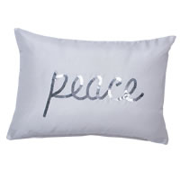 14"x20" Sequin Peace Pillow