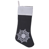 8"x19" Winter Snowflake Stocking