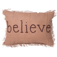 14"x20" Holiday Words Believe Pillow
