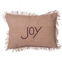 14"x20" Holiday Words Joy Pillow