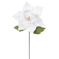 Vickerman 12" x 20" Classic Velvet Poinsettia Stem