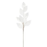 Vickerman 32" Velvet Pearl Leaf Spray