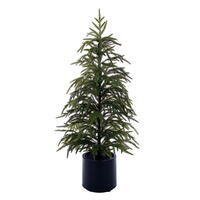 Vickerman Artificial Green Norfolk Pine Potted Tree UV