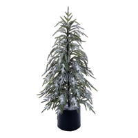Vickerman Artificial Frosted Norfolk Pine Potted Tree