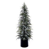 Vickerman Artificial Frosted Norfolk Pine Potted Tree